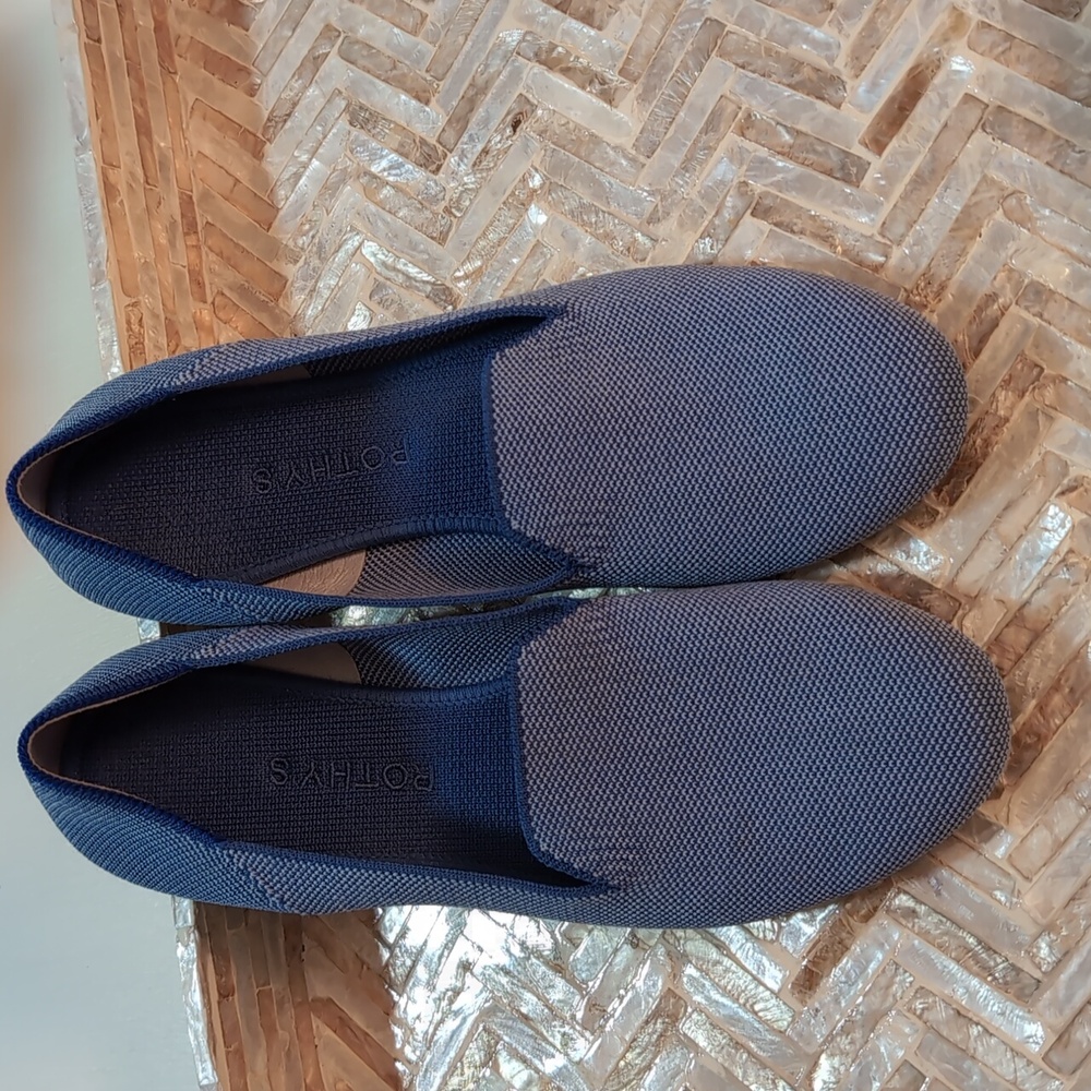 Rothys Light Blue Loafers Women Size 9 Washable Sustainable - Picture 9 of 10